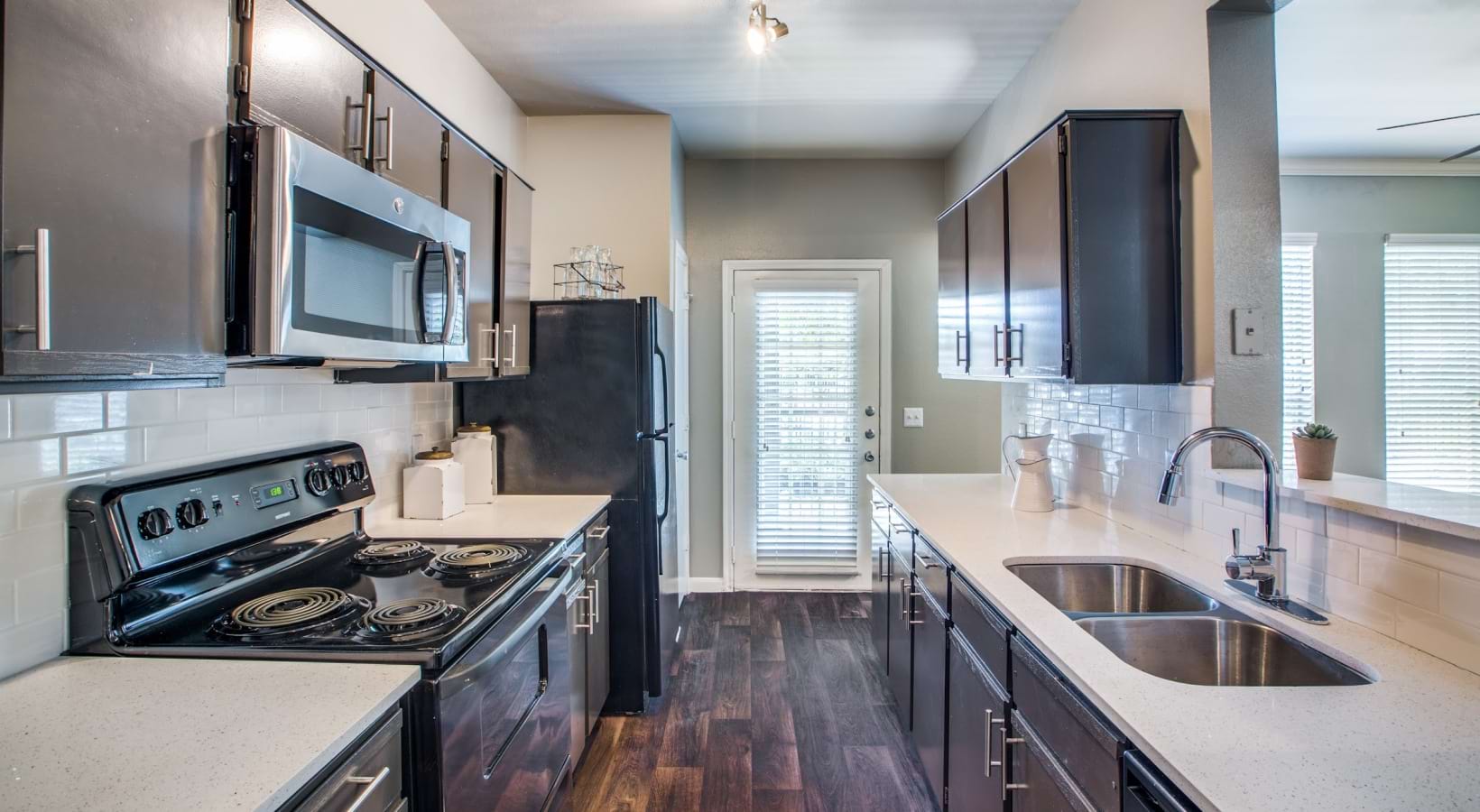 Modern kitchen with sleek appliances and thoughtful details